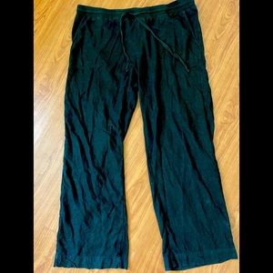 Caslon black linen pants